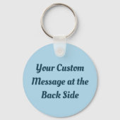 Kite Icon Light Blue Schlüsselanhänger (Rückseite)