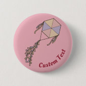 Kite Icon Pink Button (Vorderseite)