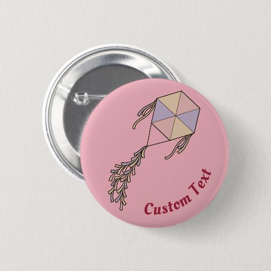 Kite Icon Pink Button (Vorne & Hinten)