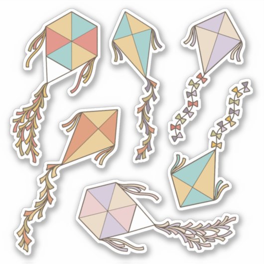Kite Icons Sticker Set (Vorderseite)