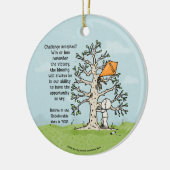 Kite in einem Motivierend Zitat Keramik Ornament (Links)