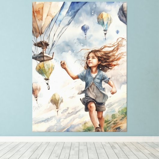 Kite Leinwanddruck (Insitu (Holzboden))