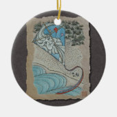 Kite & Mr. North Wind Keramik Ornament (Vorne)