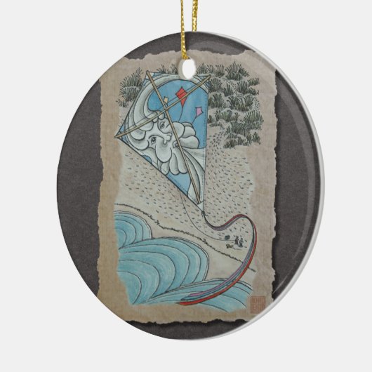 Kite & Mr. North Wind Keramik Ornament (Links)