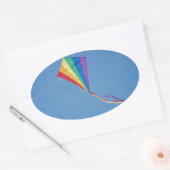 Kite Ovaler Aufkleber (Umschlag)