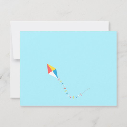 Kite Park Picnic Einladung (Rückseite)