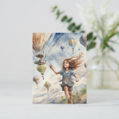 Kite Postkarte (Stehend Vorderseite)