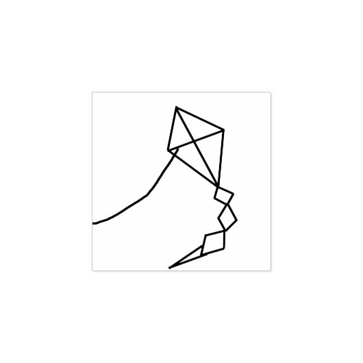 Kite Rubber Briefmarke Gummistempel (Prägung)