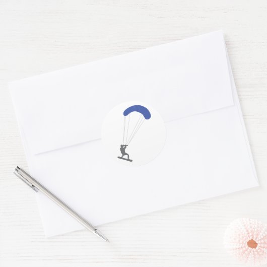 Kite Runder Aufkleber (Umschlag)