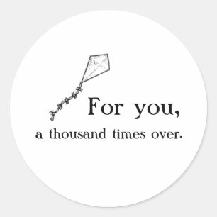 Kite Runner Runder Aufkleber