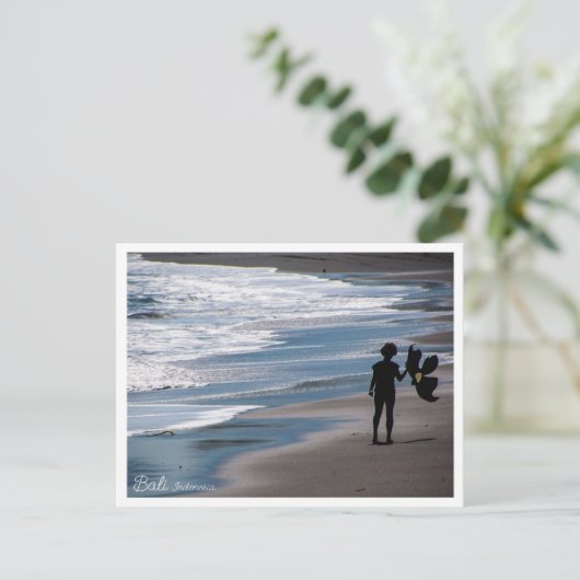 Kite season in Bali - Postcard Postkarte (Stehend Vorderseite)