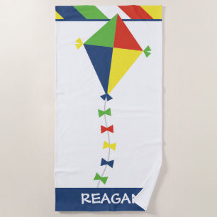 Kite Stripes Personalisiert Strandtuch