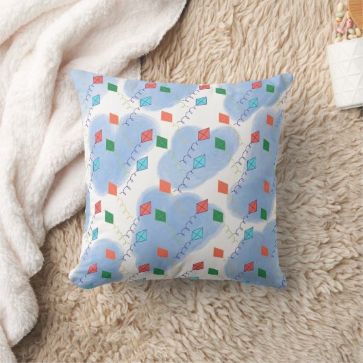 Kite Summer Doodles Pattern Kissen (Decke)