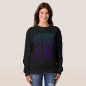 Kite-Surfer Kite-Surfen Retro Sweatshirt (Vorne ganz)