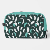 Kite Surfing Cool Blau Personalisiertes Monogramm Waschbeutel (Vorderseite)