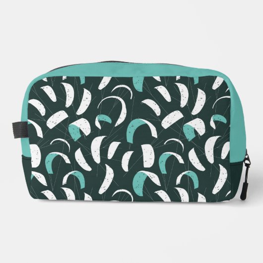 Kite Surfing Cool Blue Personalised Monogram Waschbeutel (Vorderseite)