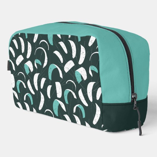 Kite Surfing Cool Blue Personalised Monogram Waschbeutel (Rechte Ecke)