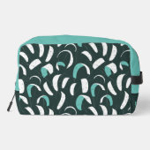 Kite Surfing Cool Blue Personalised Monogram Waschbeutel (Rückseite)