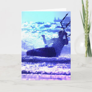 Kite Surfing Greeting Card Karte