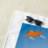 Kite surfing illustratie strandtuch (Beispiel)