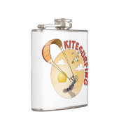 Kite surfing oranje illustratie. flachmann (Rechts)