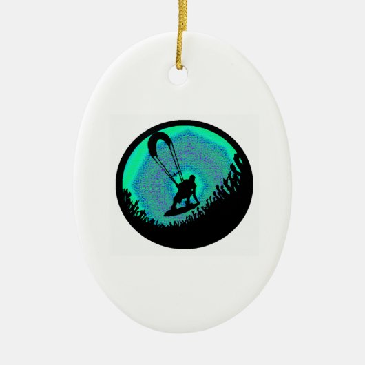 KITEBOARD EREIGNIS-HORIZONTE KERAMIK ORNAMENT (Vorne)