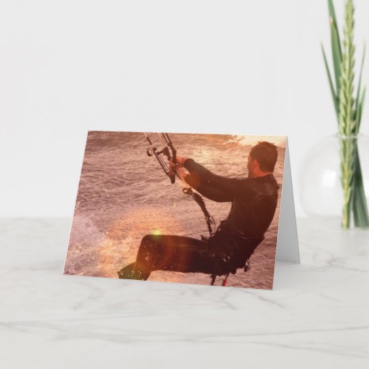 Kiteboard Greeting Card Karte (Vorderseite)