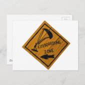 Kiteboard-Zeichen Postkarte (Vorne/Hinten)