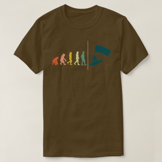 Kiteboarder Evolution Wassersport Geschenk Kiteboa T-Shirt (Design vorne)