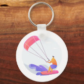 Kiteboarder Kitesurfer Schlüsselanhänger (Vorderseite)