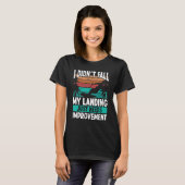 Kiteboarder Landings need Improvement Kitesurfer K T-Shirt (Vorne ganz)