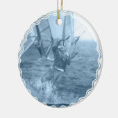 Kiteboarders mit Windsurfers-Verzierung Keramikornament (Links)