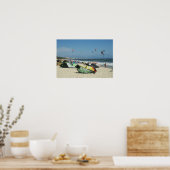 Kiteboarding auf Bucerias Beach Mexico Poster (Küche)