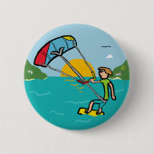 Kiteboarding Button (Vorderseite)