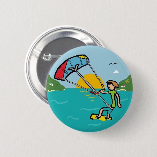 Kiteboarding Button (Vorne & Hinten)