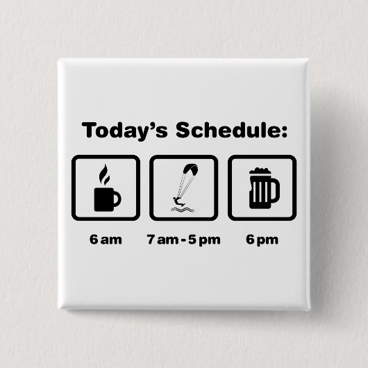 Kiteboarding Button (Vorderseite)