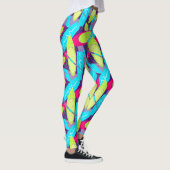 Kiteboarding Girl Fun Mehrfarbiges Kitesurfen Leggings (Rechts)