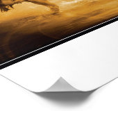 Kiteboarding Girl Poster (Ecke)