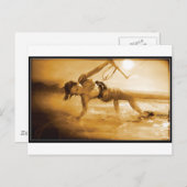 Kiteboarding Girl Postkarte (Vorne/Hinten)