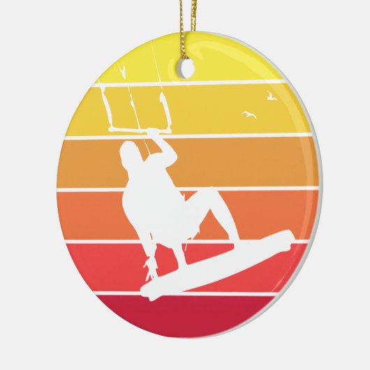 Kiteboarding Keramik Ornament (Links)