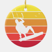 Kiteboarding Keramik Ornament (Hinten)