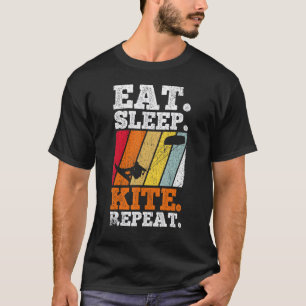 Kiteboarding Kiteboarding Eat Sleep Kitesurf T-Shirt