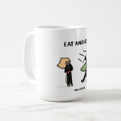 Kiteboarding/kitesurfing - Eat and Kite Kaffeetasse (Vorderseite Links)