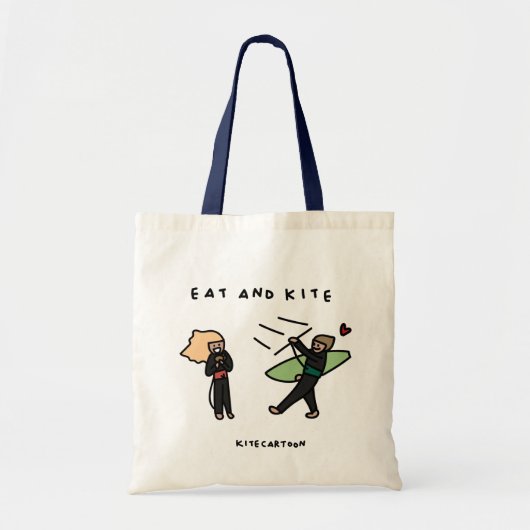 Kiteboarding/kitesurfing - Eat and Kite Tragetasche (Vorne)