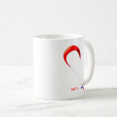 Kiteboarding Kitesurfing Geschenke Kaffeetasse (VorderseiteRechts)