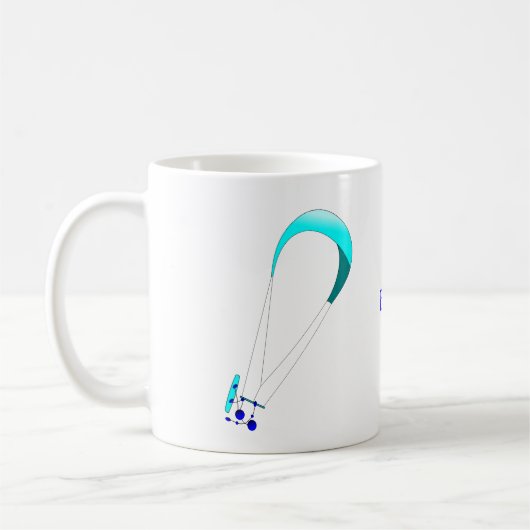 Kiteboarding Kitesurfing Geschenke Kaffeetasse (Links)