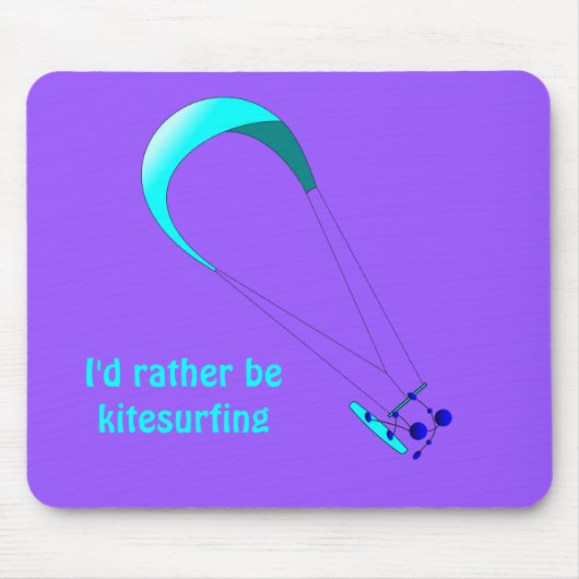 Kiteboarding Kitesurfing Geschenke Mousepad (Vorne)