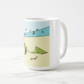 Kiteboarding/kitesurfing - Kitegirl Kaffeetasse (VorderseiteRechts)