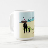 Kiteboarding/kitesurfing - Kitegirl Kaffeetasse (Vorderseite Links)
