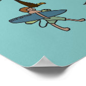 Kiteboarding/kitesurfing - Lass uns Kitesurfen geh Poster (Ecke)